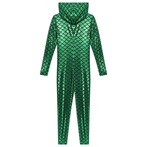 Womens Jumpsuit One Piece Swimsuits Halloween Costume Leotard Catsuits Mermaid - Picture 7 of 43