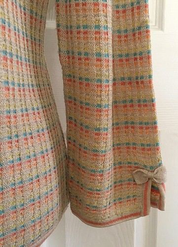 SIGRID OLSEN SPORT Women's M Sweater Cardigan Waffle Knit 1 Button Open Front - Picture 7 of 11