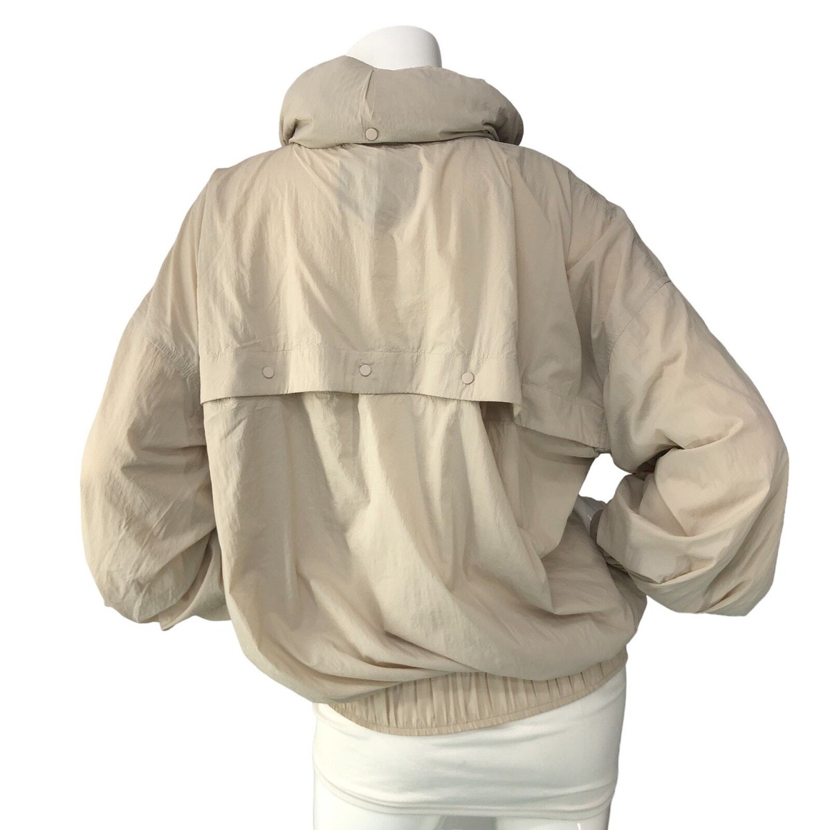 Athleta Womens Size XS Mistral Popover Abalone Taupe Windbreaker