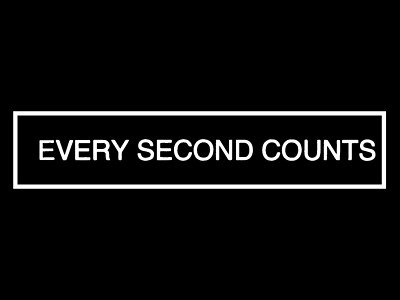The Bear Every Second Counts Vinyl Sticker Decal