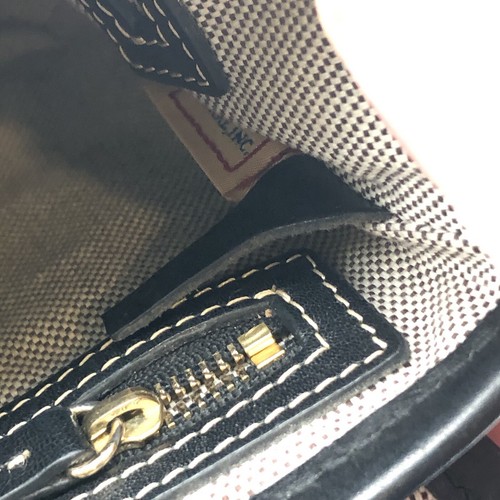 Vintage Dooney & Bourke Florentine Holly Vacchetta Crossbody Black Shoulder Bag - Picture 18 of 24
