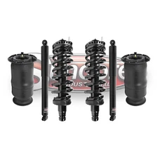 2002-09 Chevy Trailblazer Air Suspension Rear Shocks with Springs & Front Struts