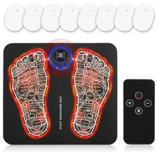 EMS Foot Massager Folding Mat -Leg Arm Back Muscle Relaxation Circulation Remote