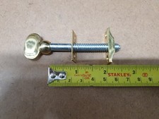 Sliding Sash Window Screw  2 1/2" , 3" , 3 1/2"  Pol Brass Rail Through type