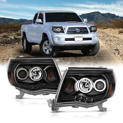 Anzo USA 121282 Projector Headlight Set w/Halo Fits 05-11 Tacoma