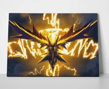 Zapdos Pokemon Poster or Canvas - Pokemon Zapdos Wall Art