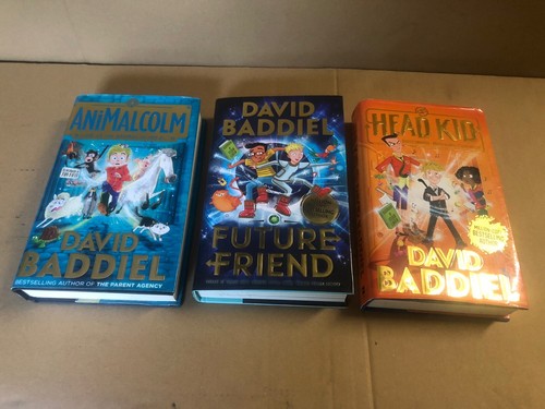 JOB LOT 3 OFF DAVID BADDIEL HARDBACK BOOKS ANIMALCOLM FUTURE FRIEND HEAD KID