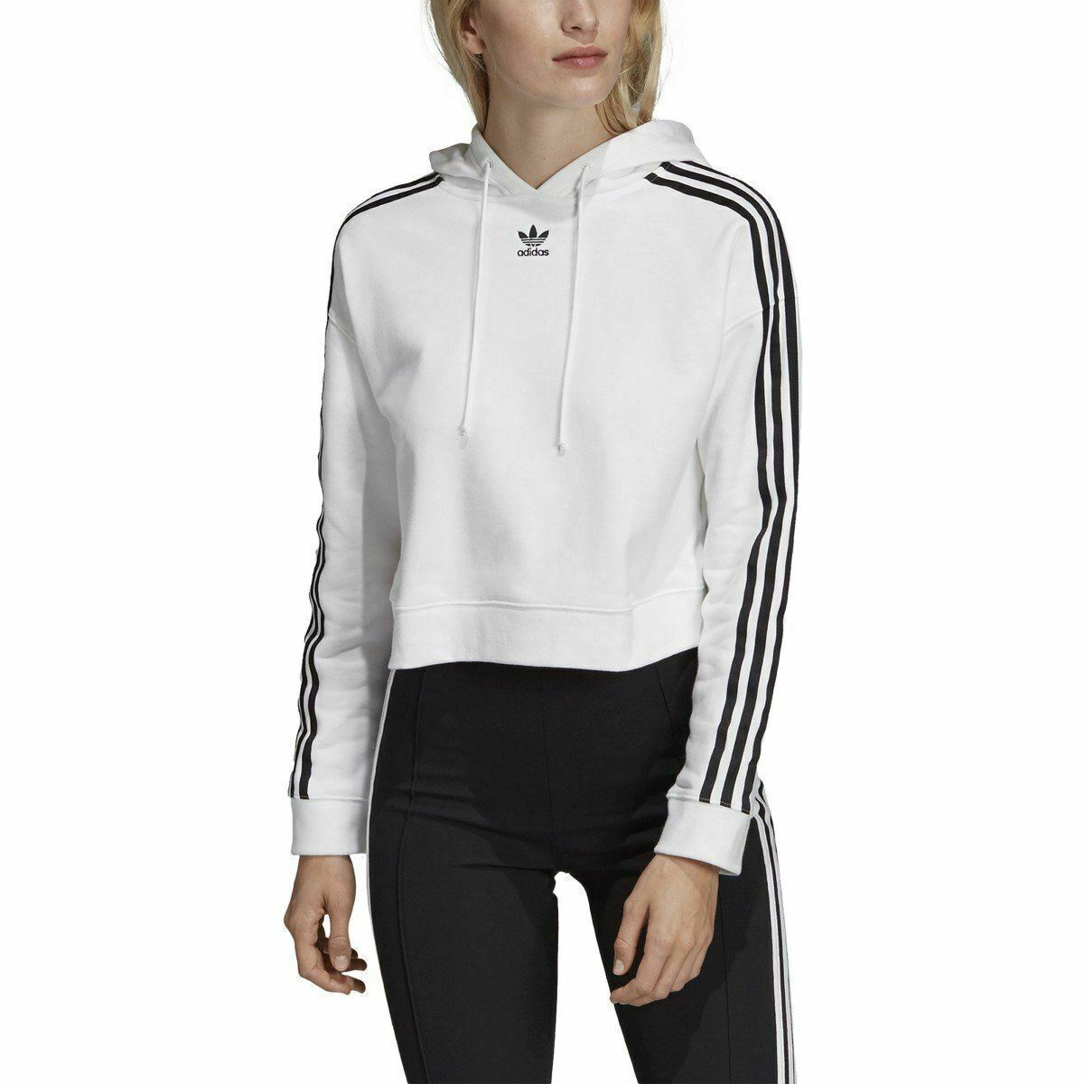DX2321] Womens Adidas Cropped Hoodie | eBay