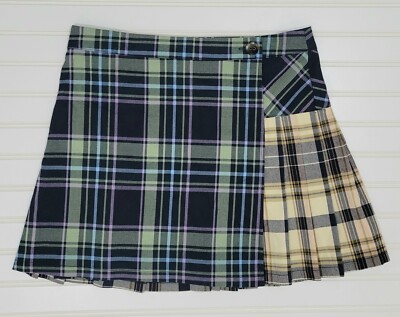 Urban Outfitters Plaid Skirt Womens Large Wrap Mini Pleated Y2K 90s  Clueless
