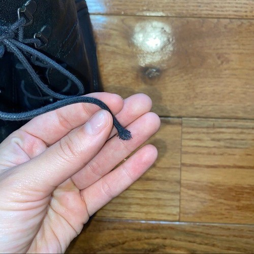 CLARKS MORTIMER LIZ BLACK COMBAT BOOT SIZE 8.5 - Picture 9 of 12