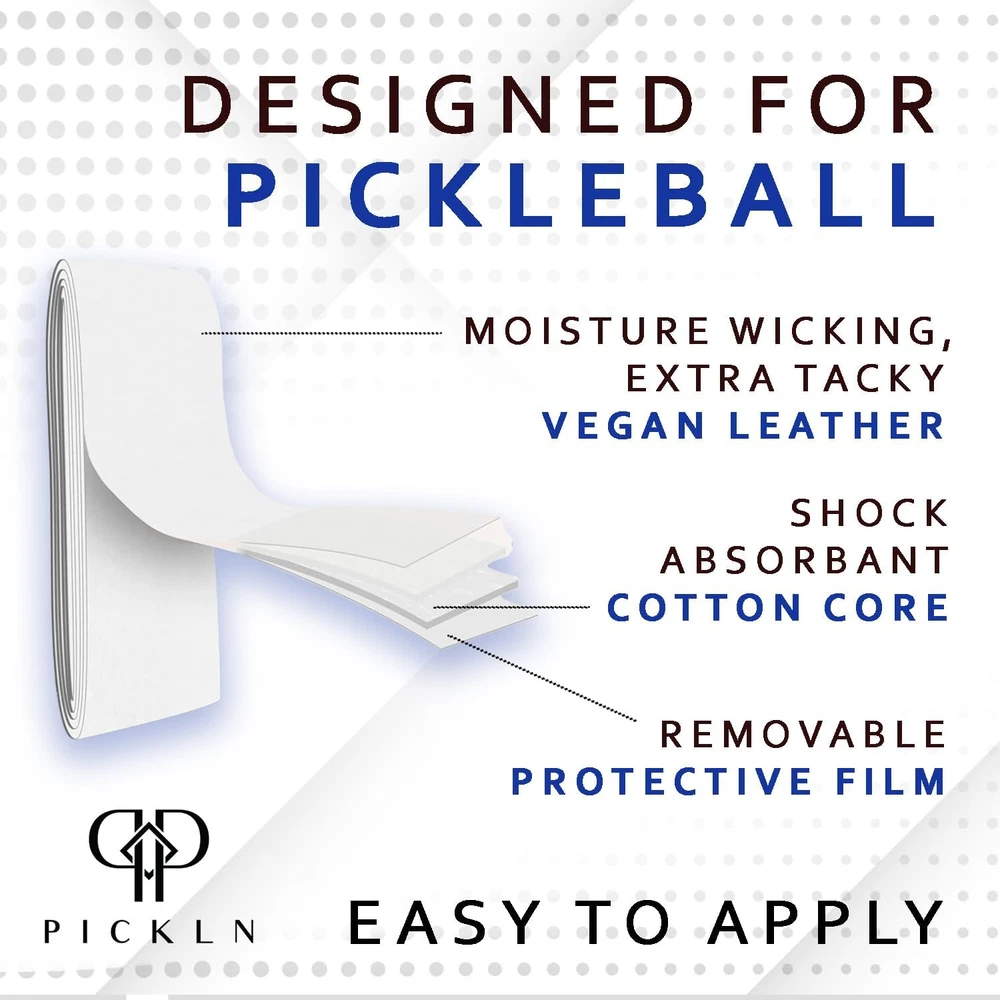 Pickleball Premium Overgrip 3-Pack - Compare to Yonex Super GRAP - Tacky Feel Sy Pickleball Premium Overgrip 3-Pack - Compare to Yonex Super GRAP - Tacky Feel Sy