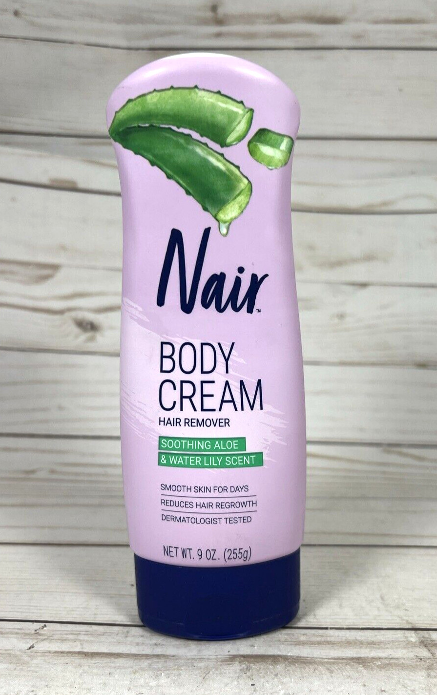 Nair Body Cream Hair Remover Soothing Ale Water Lily Scent 9oz (2 Pack)