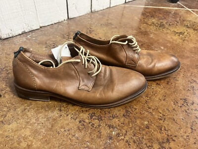 modern brown dress shoes Polar Fox Duo Textured Oxford Dress Shoes