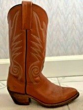 Vintage Frye Men’s Leather Pull -Up Cowboy Western Boots 8.5 D - Made In USA