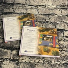 Creative Memories 7x7 Pizzazz Blue Red Scrapbook Pages 2003 set of 2pk