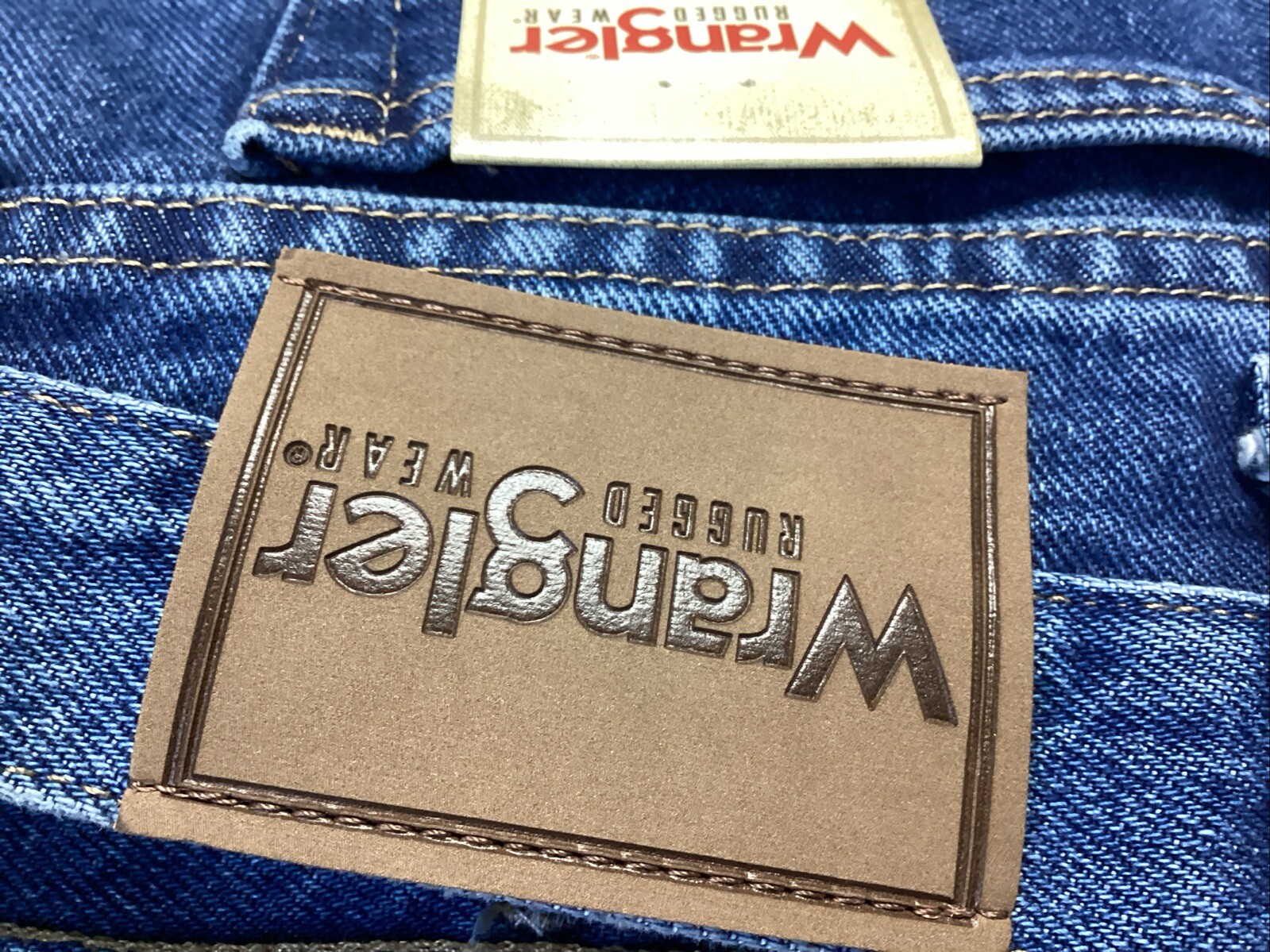 Wrangler Regular Wear  Fit Blue Jeans Men's 40 X 30 Fit Over Boots Cotton New thumbnail 17