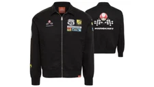 Mario Kart™ - Nintendo NY Super Mario Toad 92 Black Flight Bomber Jacket Sweater