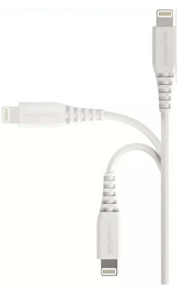 Amazon Basics Lightning to USB-A Cable,Apple MFi Certified iPhone Charger-White - Image 3 of 4