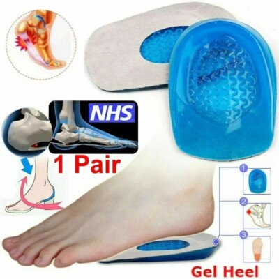 1 Paar Gel Fersenstütze Schuhpolster Orthesen für Plantarfasziitis Pflege Einlegesohlen