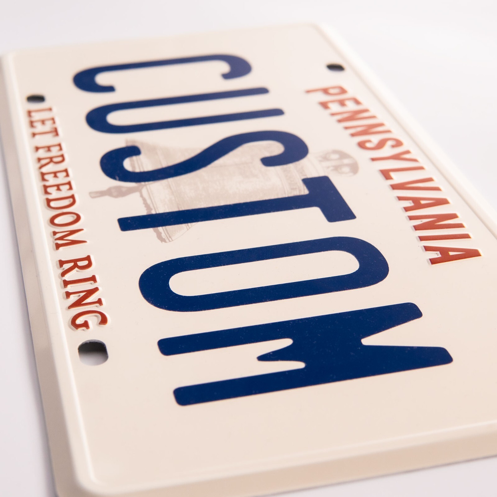 Personalized Pennsylvania License Plate - Embossed Aluminum & Custom Lettering