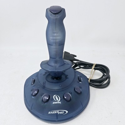 Raider Pro Vintage Interact M2910 Joystick for Windows 95 98 PC Gameport Blue 