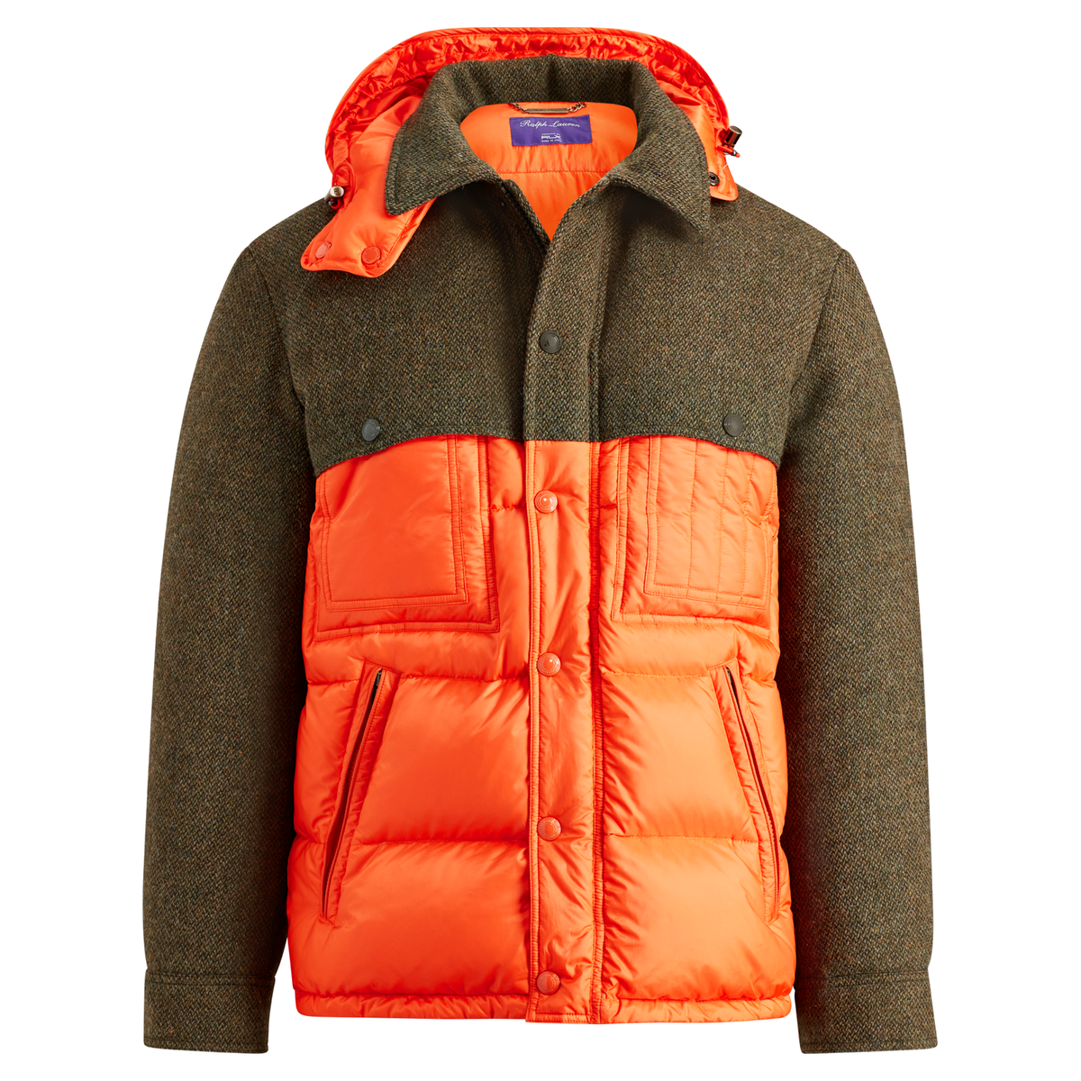 $2,495 Ralph Lauren Purple Label RLX Down Wool Puffer Jacket