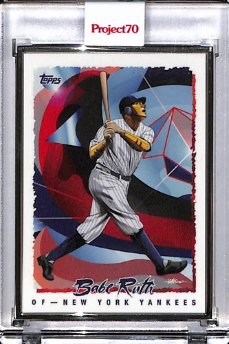 2021 TOPPS PROJECT 70 #889 - BABE RUTH by QUICCS - P70 AP SILVER FRAME 29/51