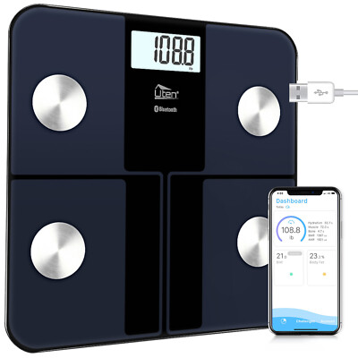Personenwaage Körperwaage Körperfettwaage Waage BMI Körperanalyse App Bis 180KG