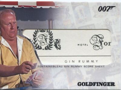 James Bond The Complete Relic Card RC10 Fontainebleau Gin Rummy [Variante B]