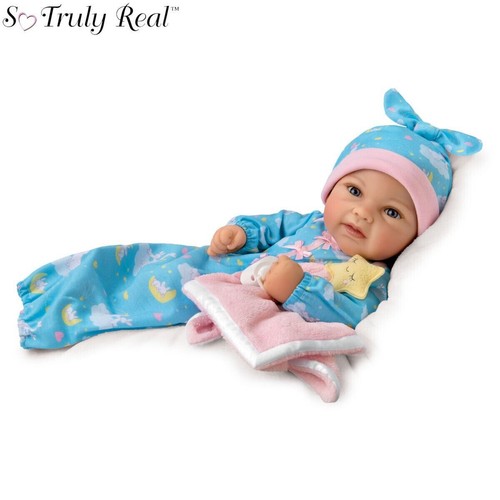 Muñeca bebé Ashton Drake lista para la cama Rylee con paquete de aroma a lavanda - Ping Lau - Imagen 1 de 5