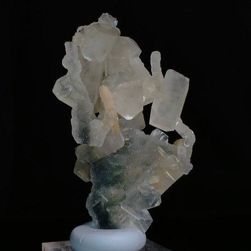 Cuarzo estalactita cristal árbol formación columnar con apofilita estilbita 619ct - Imagen 6 de 8
