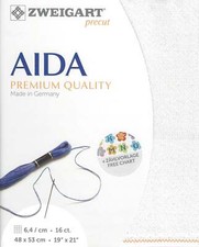 Zweigart Precut Aida 16 count Opalescent White 3251/11