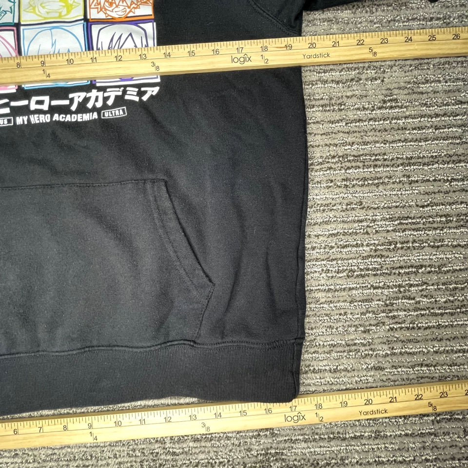 My Hero Academia Niños Talla S Juvenil Unisex Sudadera con Capucha Manga Larga Negra Foto 4 de 4