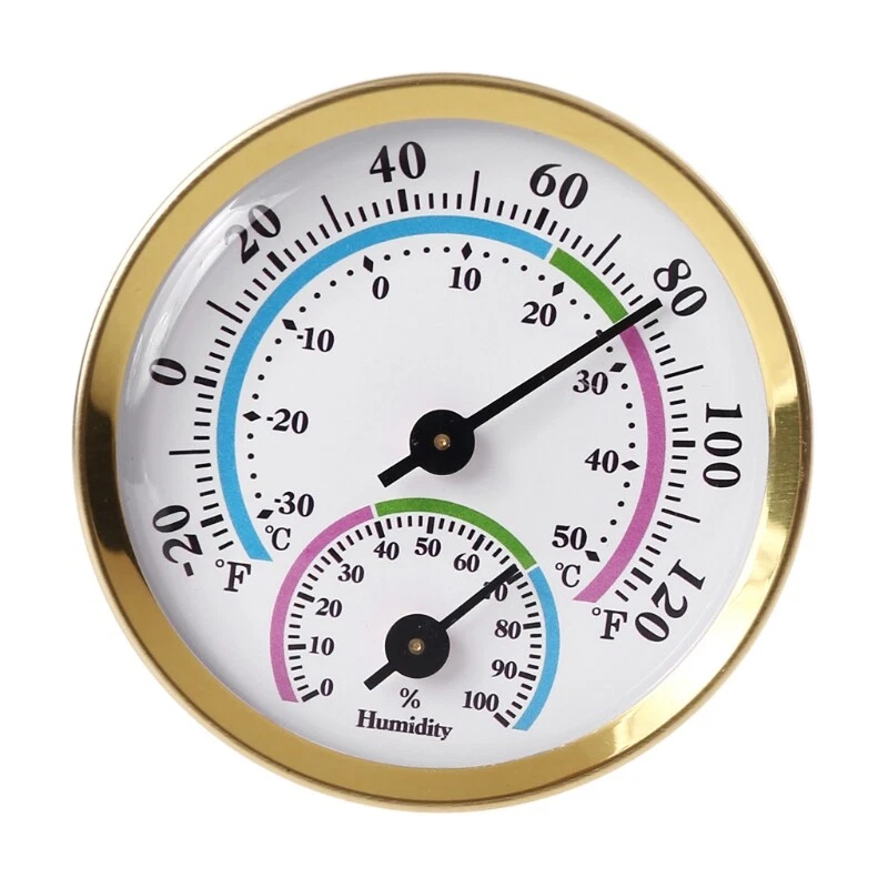 Mini Indoor Thermometer Hygrometer Analog 2 in 1 Temperature