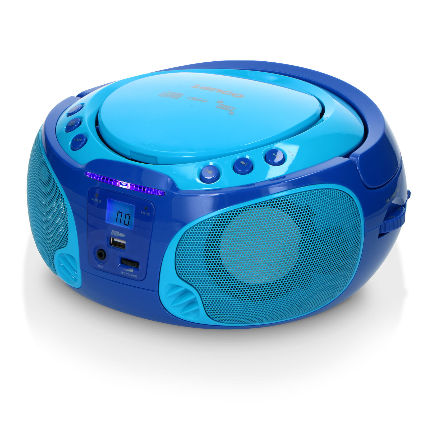 Thumbnail - Lenco Scd-650bu - Tragbares Fm-radio - Cd/mp3-player - Karaoke Und