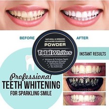  NEW Organic Charcoal Teeth Whitening Powder  Toothbrush   FREE SHIPPING   