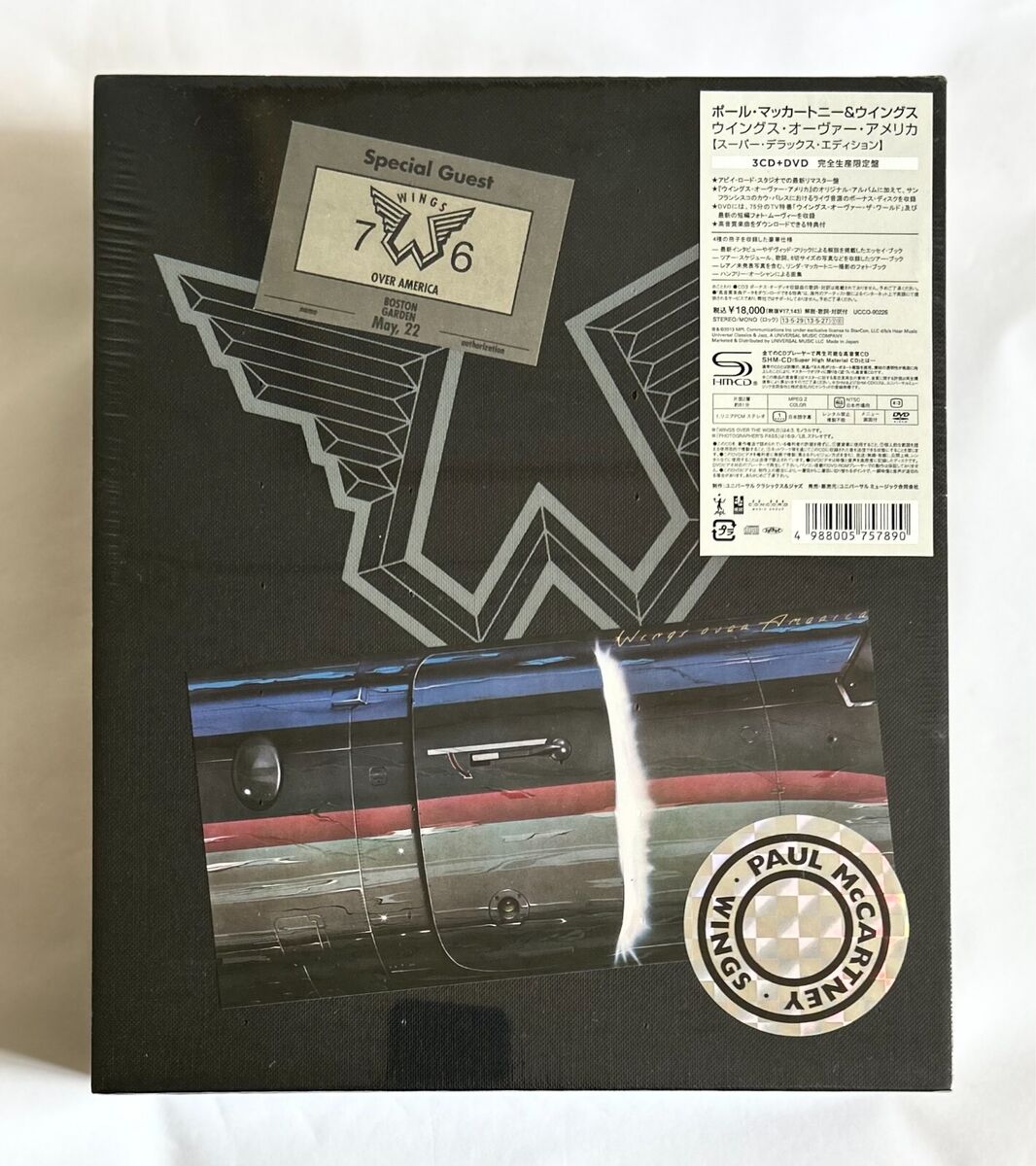 WINGS OVER AMERICA SUPER DELUXE EDITION JAPAN 3SHM-CD+DVD WINGS OVER AMERICA SUPER DELUXE EDITION JAPAN 3SHM-CD+DVD