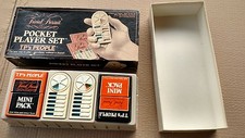 Vintage Trivial Pursuit Pocket Player Set Boob Tube 1987 Travel Game in Box