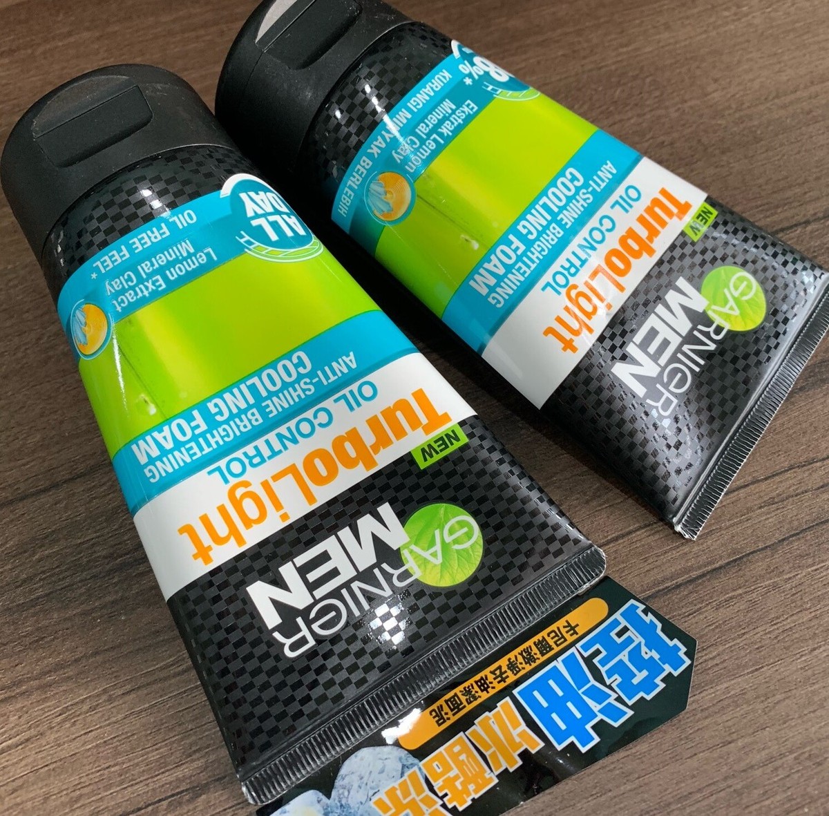 100ml GARNIER MEN TurboLight Oil Control Lemon Cooling Foam