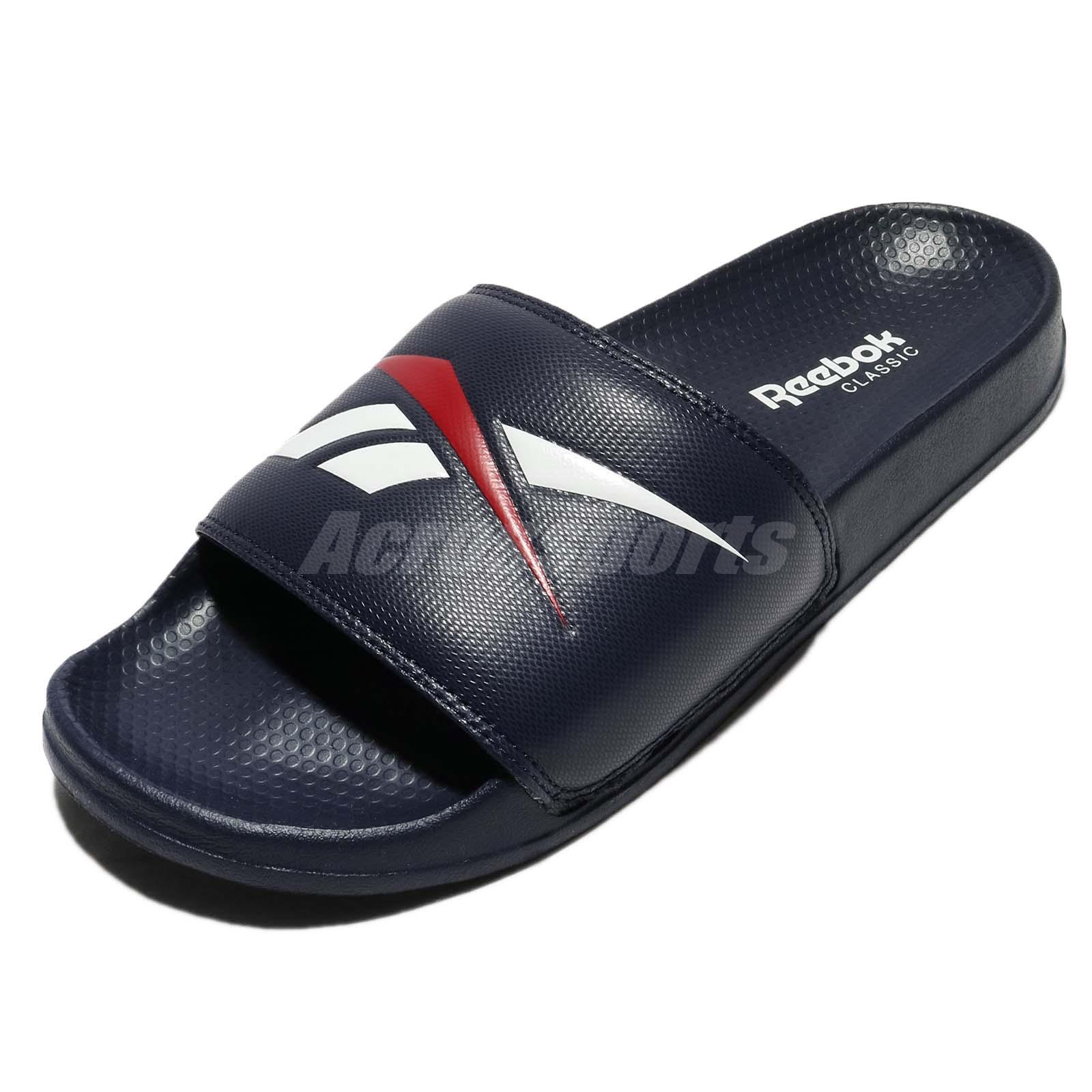 reebok slippers white