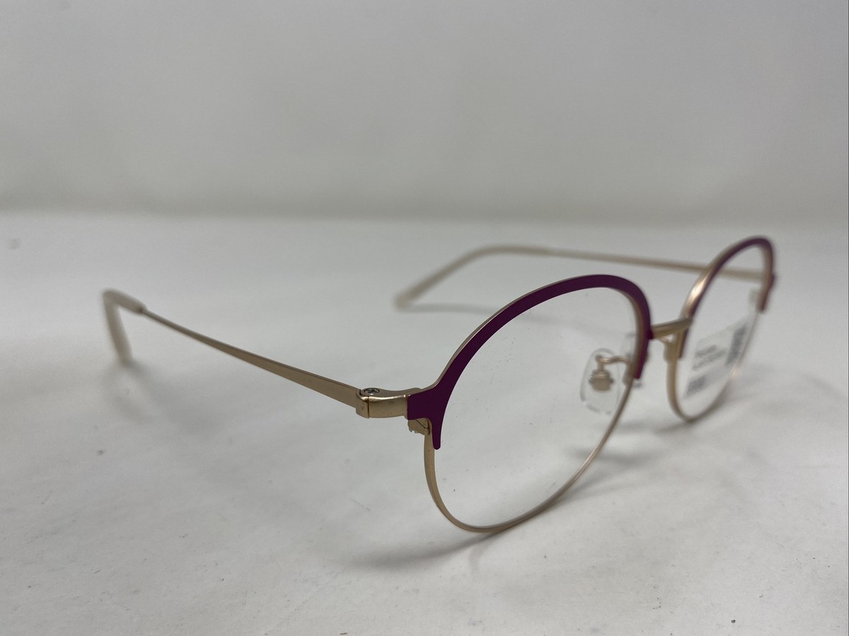 Jins J!NS Eyewear LMF17S099B 76 49-18-142-40 Purple/Gold