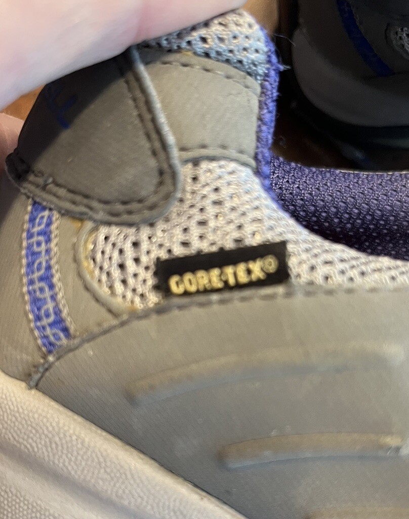 SAOLA Scarpe da trekking Merrell Siren Sport grigio viola suola vibrante GoreTex indossate 1 taglia 9