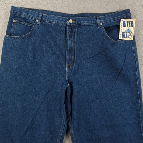 New Mens Blues Jeans Size 48x30 Cotton Denim Cotton Mississippi River Blues NWT - Picture 4 of 12