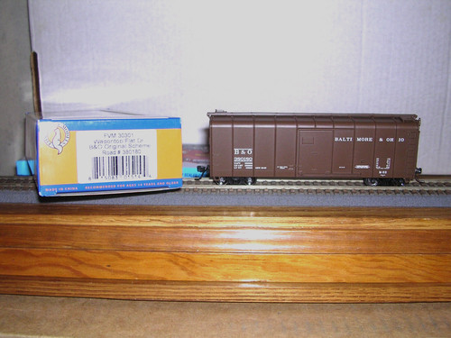 Fox Valley #30303 B.&O. Coche de caja 40' Wagontop #381303 con Kadees 1:87 | Zustand: Used