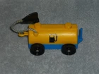 Fisher Price Little People Vintage Jet Fuel Gas Truck Hose Blue & Yellow #2