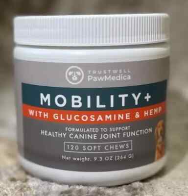 PawMedica Glucosamine for Dogs Hip & Joint Support Care Chew tabs, EXP 04/2026