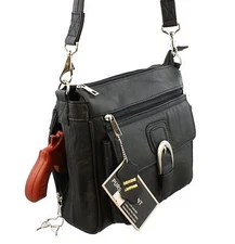 Concealed Carry Handbag Locking Gun Bag Purse Right and Left-hand Draw