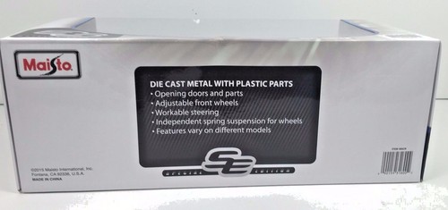 Maisto 2014 Corvette Stingray Z51 Blue Black Rims 1:18 Metal Die Cast NIB 46629 - Picture 6 of 11
