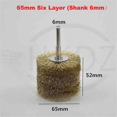 Drahtbürsten Messing Rundbürste Scheibenbürste Messingbürste 3mm 6mm Schaft - Bild 54 von 75