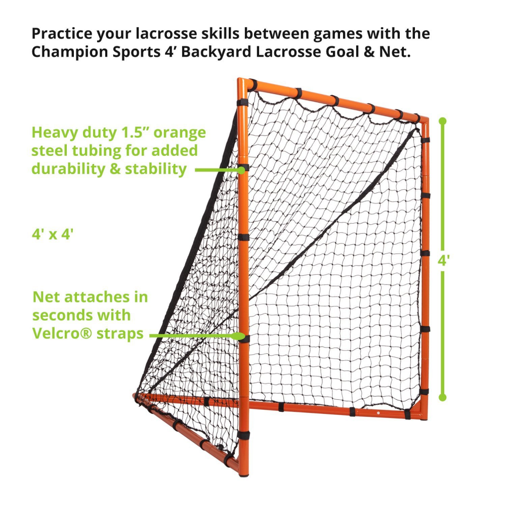 Sports Backyard Lacrosse Goal 6x6 Boys Girls Official Size Goal Net eBay